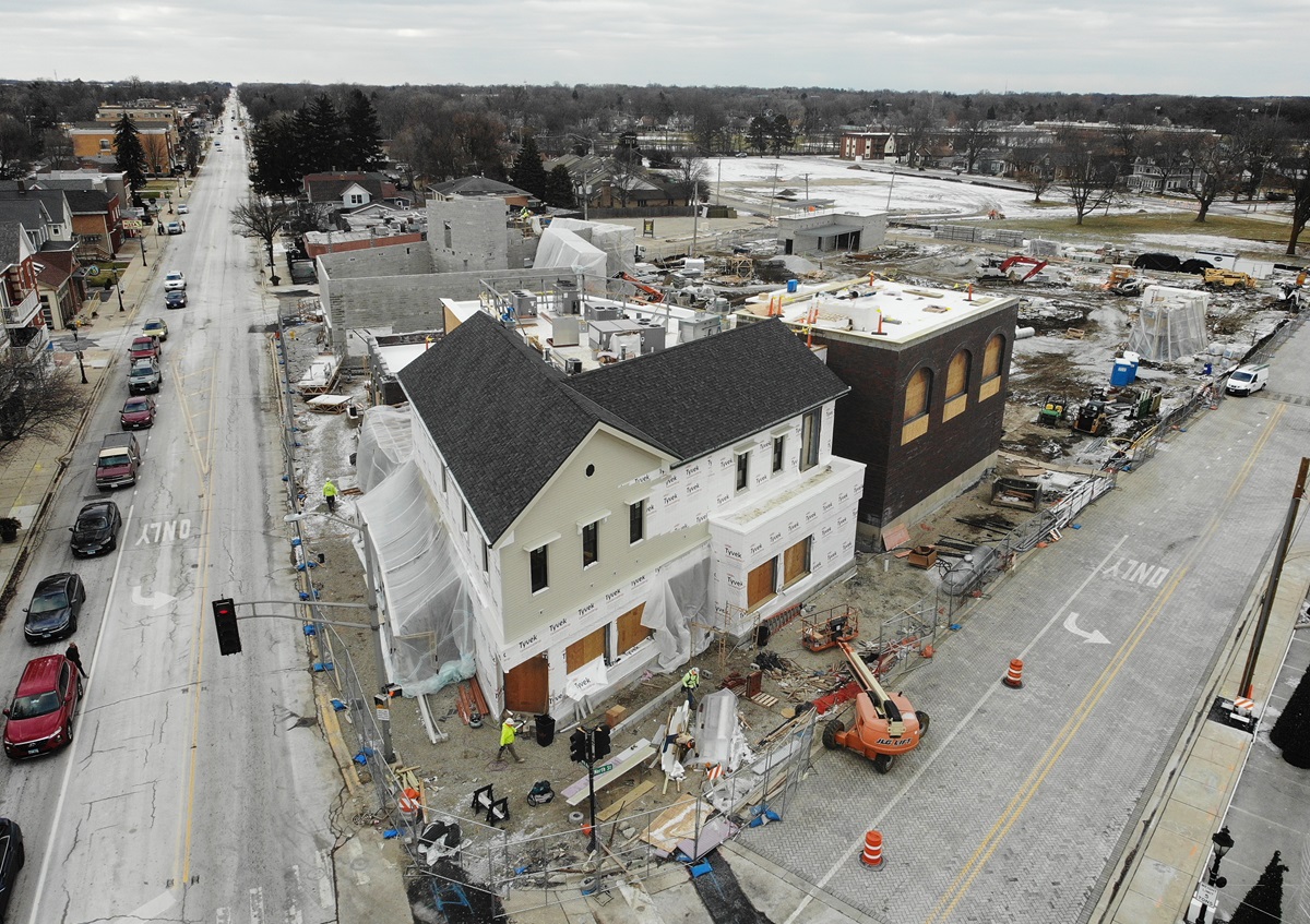 Harmony Square construction on January 3, 2025